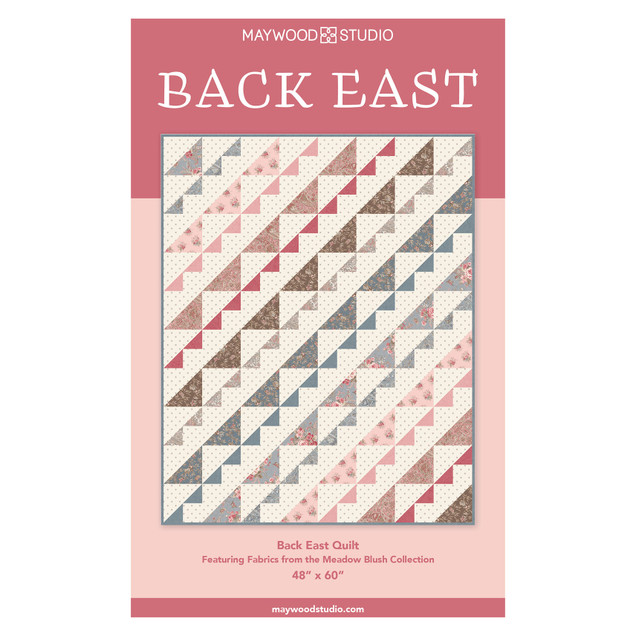 Meadow Blush Back East Quilt Free Pattern Cover Image