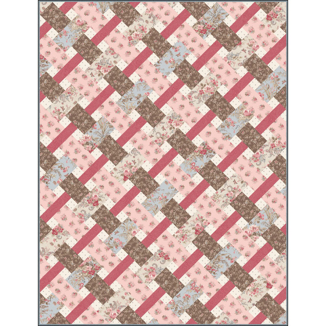 Meadow Blush Duck and Weave Quilt Project Image