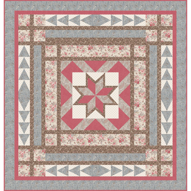 Meadow Blush Point of Attraction Quilt Project Image