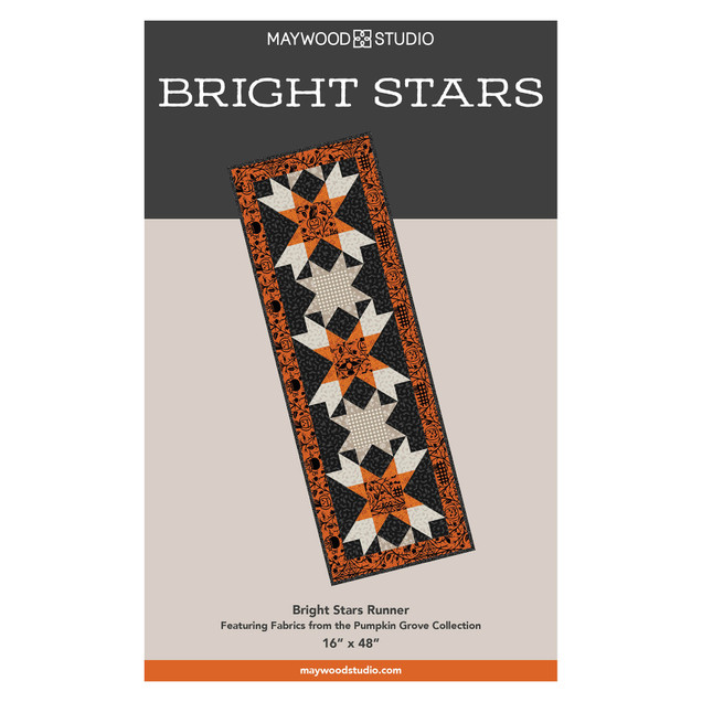 Pumpkin Grove Bright Stars Runner Free Pattern Cover Image