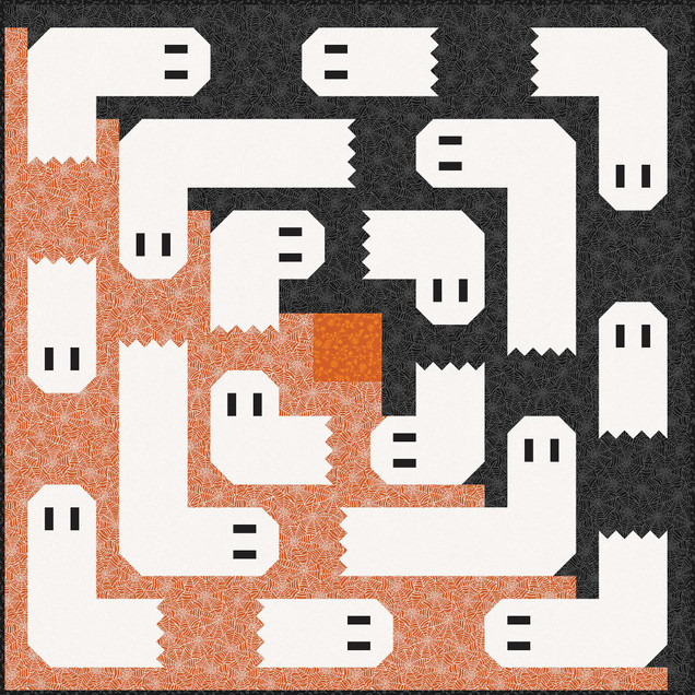 Pumpkin Grove The Haunted Cabin Quilt Project Image