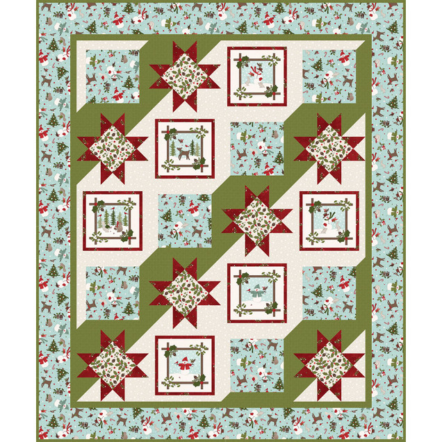 Snowtop Mountain Flannel Christmas For All Quilt Project Image