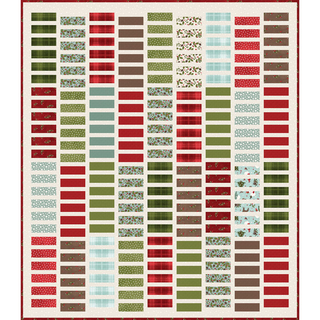 Snowtop Mountain Flannel Rolly Stack Quilt Project Image