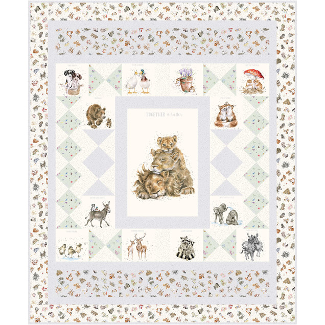 Together is Better The Perfect Hour Quilt  Project Image Blue