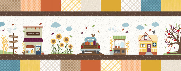Kimberbell Autumn Acres Bench Pillow Fabric Kit image