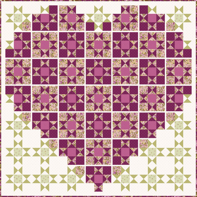 Starry Sweetheart Quilt Project Image