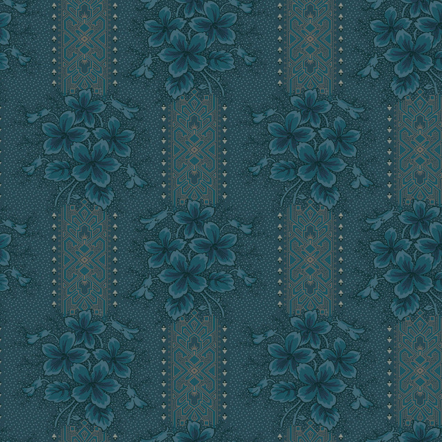Midnight Bloom MAS11261-N Navy Maywood Studio Fabric Image