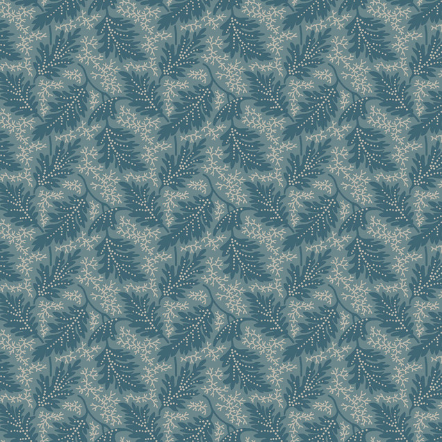 Midnight Bloom MAS11262-Q Teal Maywood Studio Fabric Image