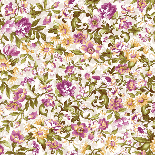 Veranda MAS11053-E Cream Maywood Studio Fabric Image