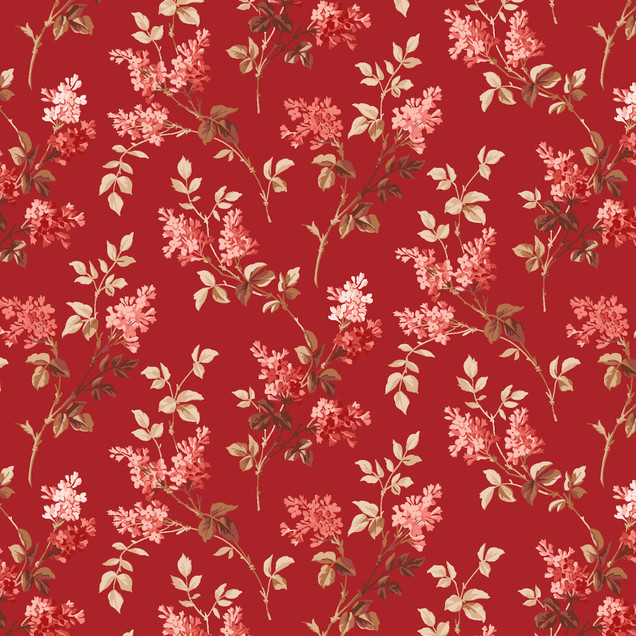 Madder Rose MAS11312-R Red Maywood Studio Fabric Image
