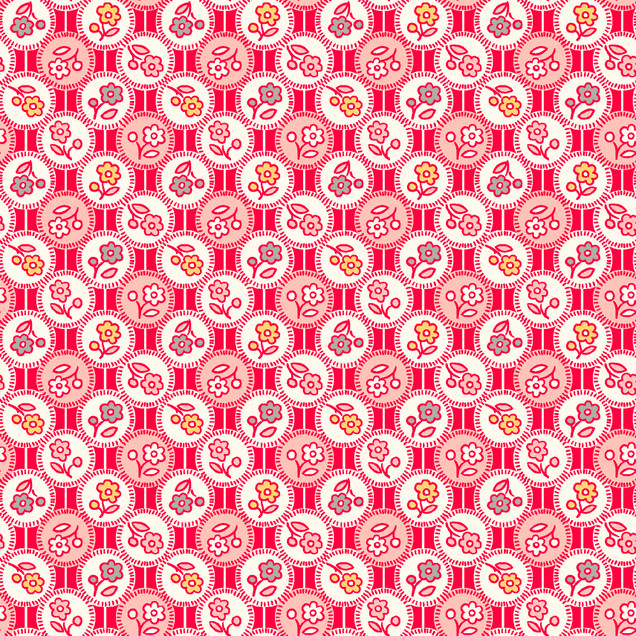 Dear Sweetheart MAS11390-R Red Maywood Studio Fabric Image