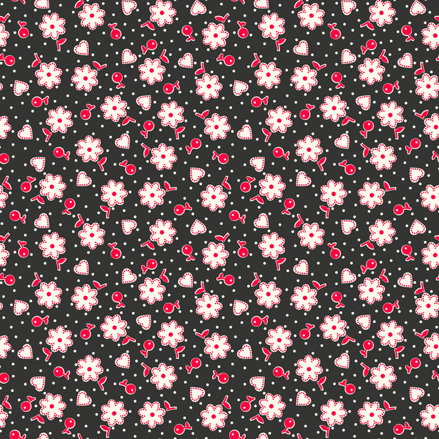 Dear Sweetheart MAS11393-J Black Maywood Studio Fabric Image