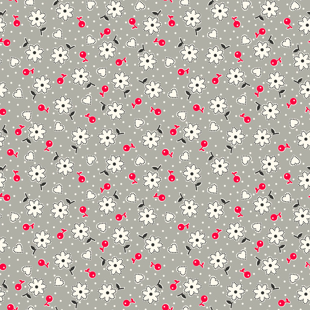 Dear Sweetheart MAS11393-K Gray Maywood Studio Fabric Image