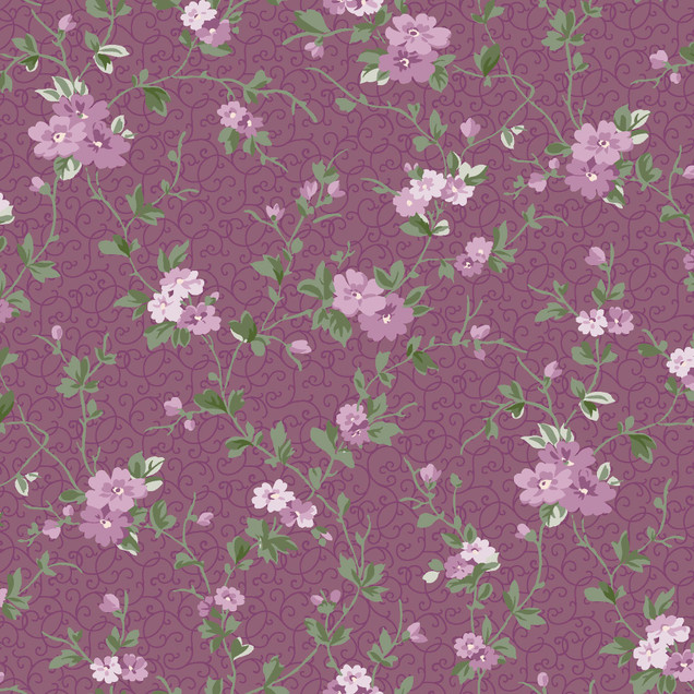 Courtland MAS11322-V Plum Maywood Studio Fabric Image