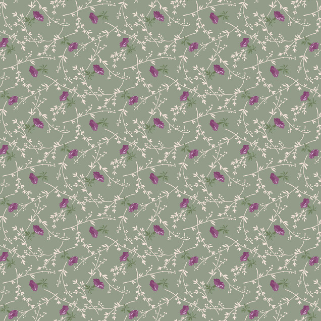 Courtland MAS11325-G Sage Green Maywood Studio Fabric Image