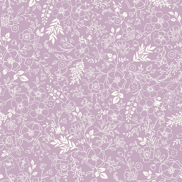 Cottontail Farm MAS10842-V Plum Kimberbell Fabric Image