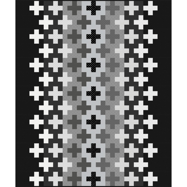 Colorblock Party Neutrals Positive Space Quilt Project Image