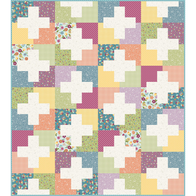 Cottontail Farm Plus Pop Quilt Project Image