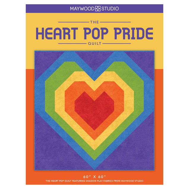 Shadow Play Heart Pop Quilt Free Pattern Cover Image