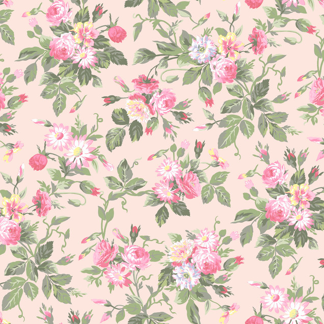 Garden Club MAS11471-P Pink Maywood Studio Fabric Image