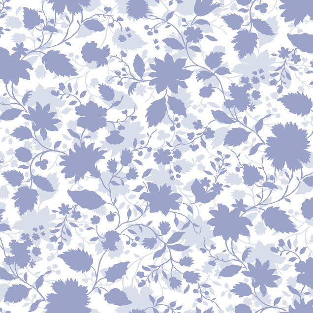 Garden Club MAS11472-B Blue Maywood Studio Fabric Image