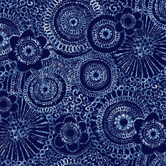 Calista 108" Quilt Backs MASQB11460-N Navy Maywood Studio Fabric Image