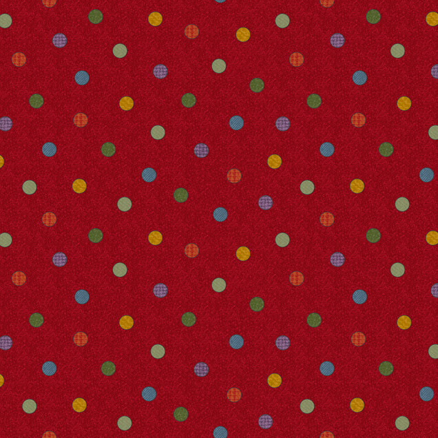 Penny Flower Flannel MASF11433-R Red Bonnie Sullivan Fabric Image