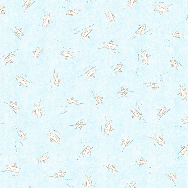 Ahoy Pals MAS11527-B Blue Maywood Studio Fabric Image