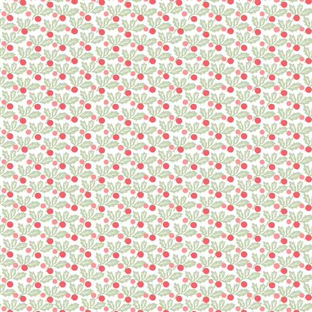 Printed Garden MAS11367-RP Red/Pink Susie Hetherington Fabric Image
