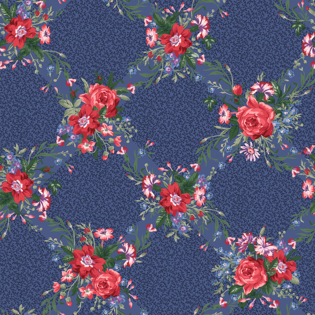 Sweetbriar MAS11441-N Navy Maywood Studio Fabric Image