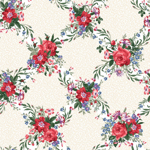 Sweetbriar MAS11441-W White Maywood Studio Fabric Image