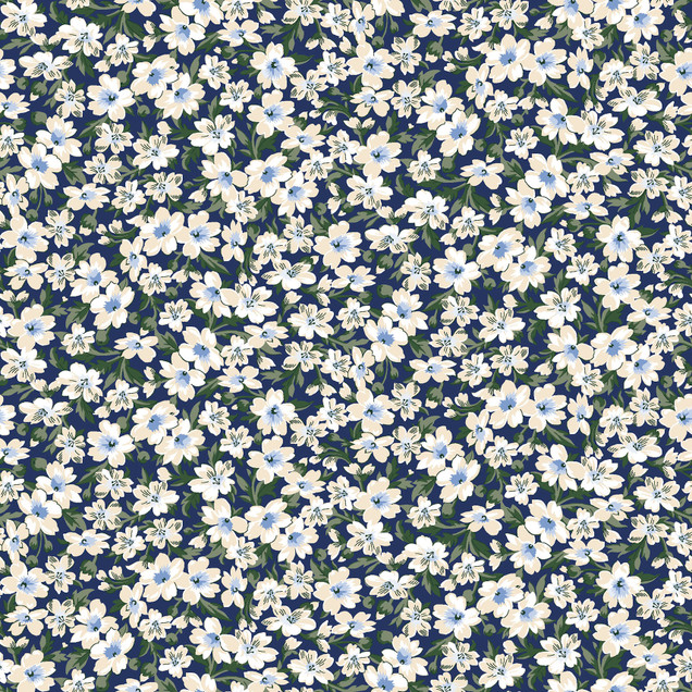 Sweetbriar MAS11443-N Navy Maywood Studio Fabric Image
