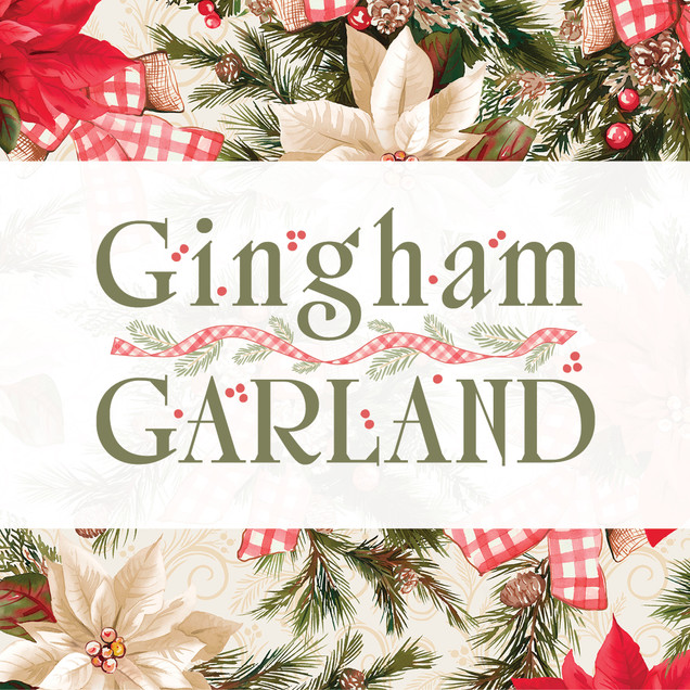 Gingham Garland fabric collection image
