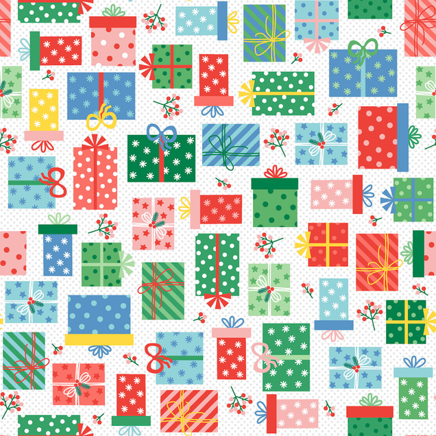 Christmas Break MAS11536-Z Multi Maywood Studio Fabric Image
