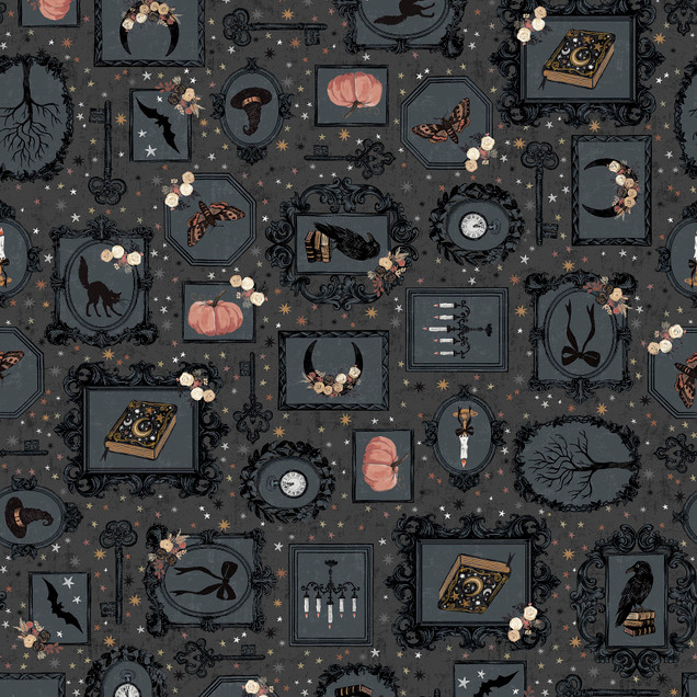 Dark Moon MAS11561-JK Charcoal Maywood Studio Fabric Image