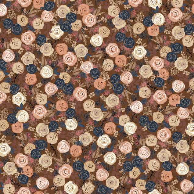 Dark Moon MAS11564-O Orange Maywood Studio Fabric Image