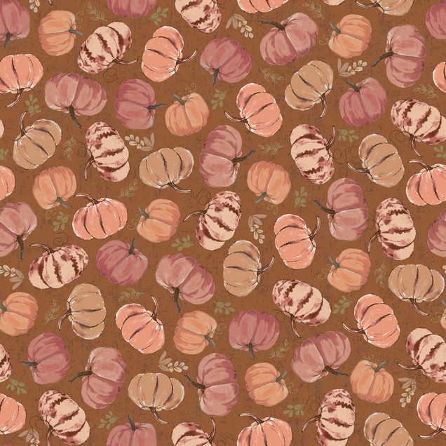 Dark Moon MAS11565-O Orange Maywood Studio Fabric Image