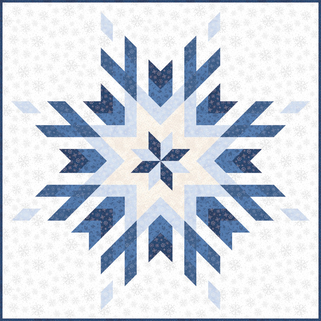 Frosty Friends Fireflake Quilt Project Image