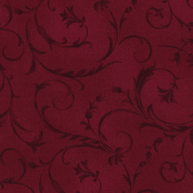 Elegant Scroll 108 Backing MASQB100-R3 Burgundy Maywood Studio