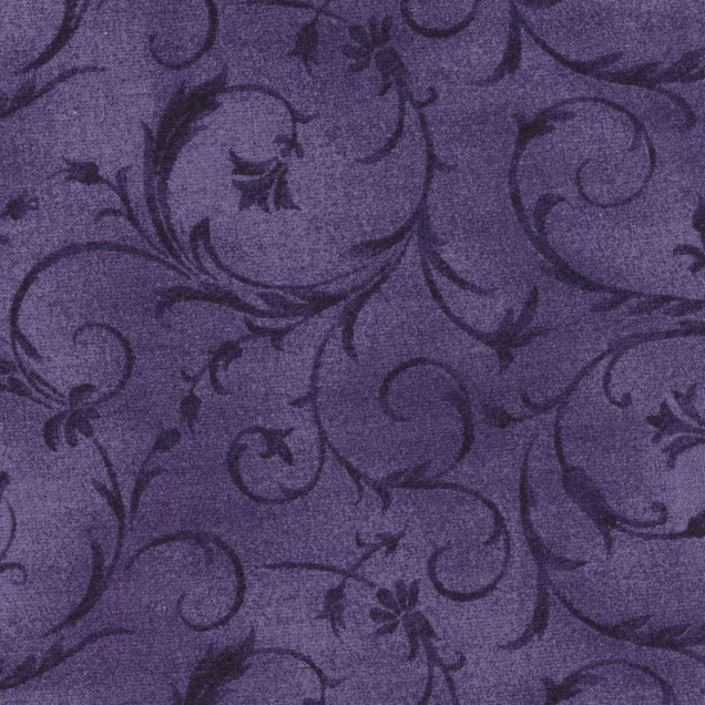 Elegant Scroll 108 Backing MASQB100-V Amethyst Maywood Studio