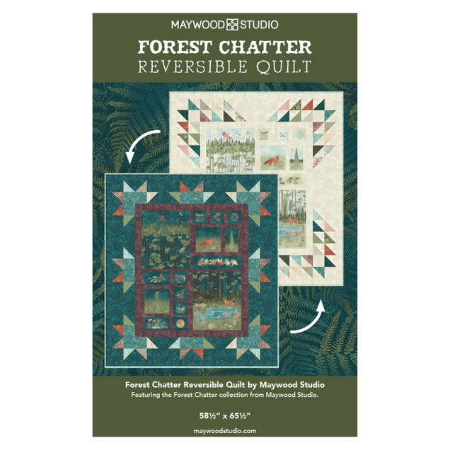 Forest Chatter Reversible Quilt Free Pattern Project