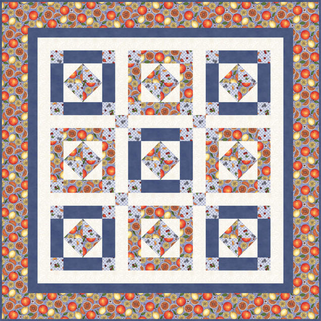 Fancy Fruit Nana's Picnic Quilt Project Image
