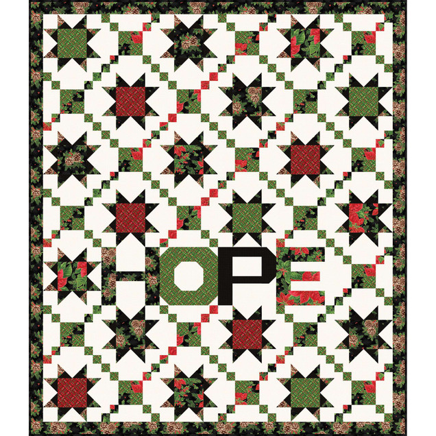 Evergreen Bows Christmas Hope Quilt Project Image