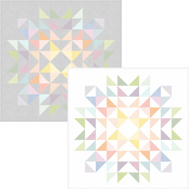 Little Lambies Woolies Flannel Starburst Quilt Project Image