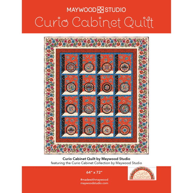 Maywood Studio Curio Cabinet 42 - 10 Fabric Squares For Quilting Crafting