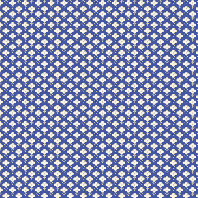 French Quarter MAS10605-BE Blue/Cream Maywood Studio Fabric Image