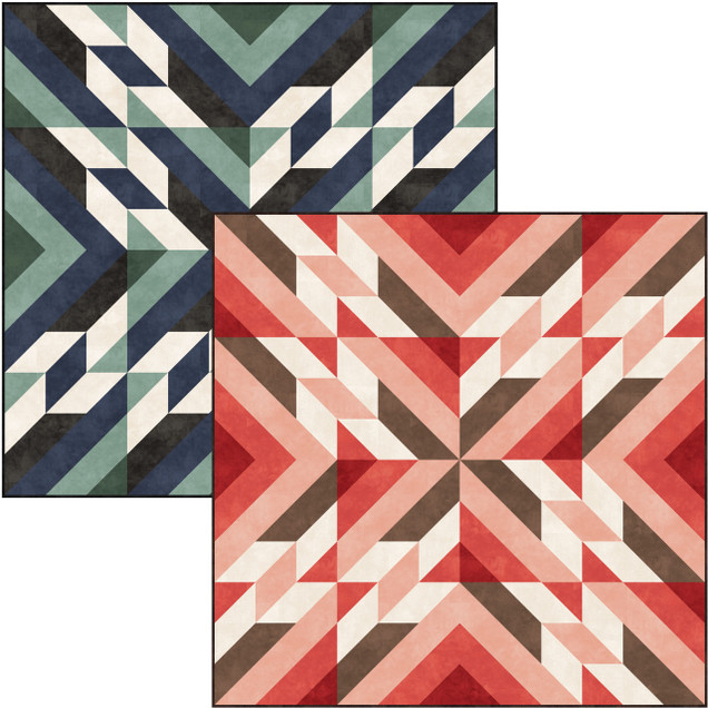 Color Wash Woolies Flannel Star Lake Project Image