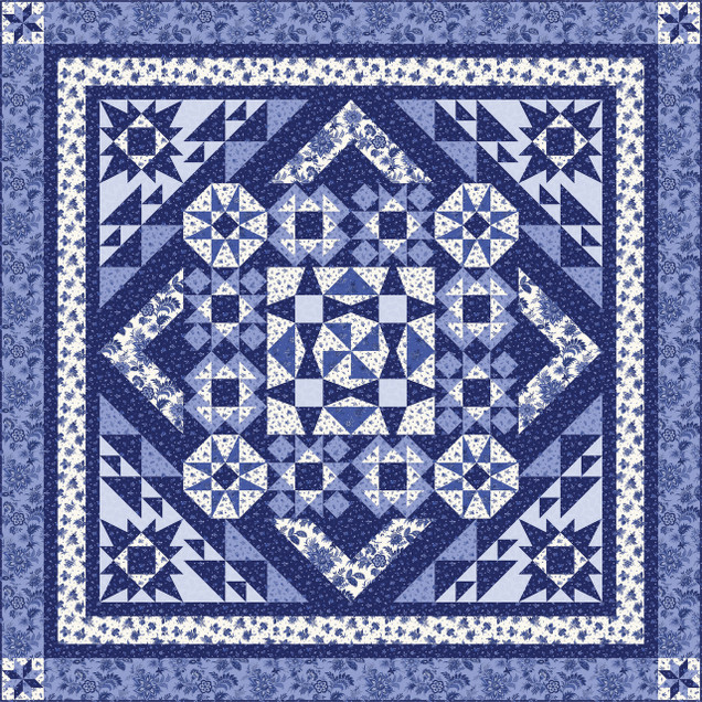 French Quarter Blue on Blue BOM Project Image