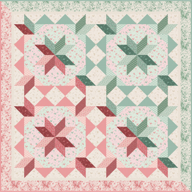 Birdsong Sage and Blush Quilt Project Image
