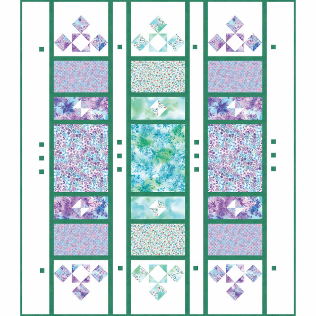 Bloom Bright Joyful Trio Quilt and Table Runner Project Image